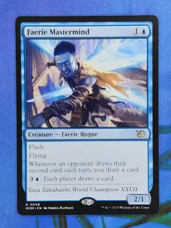 1x Faerie Mastermind, NM, March of the Machine (MOM), Magic Gathering, MtG - Image 1