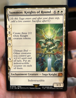 Final Fantasy Magic the Gathering Summon: Knights of Round NM - Image 1