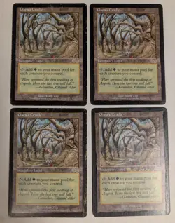 Gaea's Cradle ~ Gold Border Matt Linde Tokyo 1999 ~ Black Marker Heavily Played - Image 1