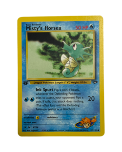 Pokemon Tcg Misty's Horsea 87/132 1st Edition Gym Challange (NM) - Image 1