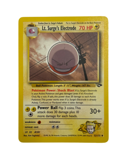 Pokemon Tcg Lt. Surge's Electrode 52/132 Gym Challange (NM) - Image 1