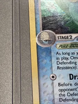 Pokemon TCG Omastar 23/92 EX Legend Maker Holo Rare Stamp MP - Image 2