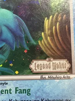 Pokemon TCG Omastar 23/92 EX Legend Maker Holo Rare Stamp MP - Image 3