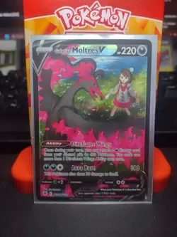 POKEMON GALARIAN MOLTRES V TG20/TG30 NM/M - Image 1
