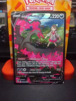 POKEMON GALARIAN MOLTRES V TG20/TG30 NM/M - Image 2