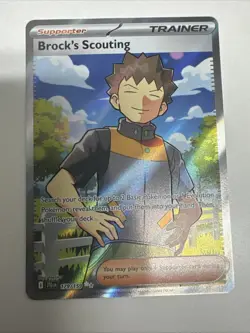 Pokemon TCG Brock's Scouting 179/159 Ultra Rare Journey Together - Image 1