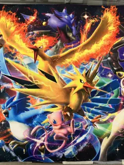 2019 Pokemon TCG Hidden Fates Play Mat Playmat Charizard Moltress Mewtwo - Image 3