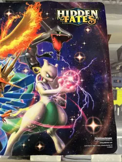2019 Pokemon TCG Hidden Fates Play Mat Playmat Charizard Moltress Mewtwo - Image 4