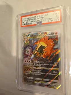 2022 Pokemon Sword & Shield Promo: CHARIZARD VStar #swsh262 Full Art: PSA 5 - Image 3