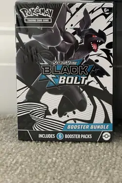 🔥 Pokemon TCG Black Bolt Booster Bundle (6 Packs) | NEW & SEALED | UK Stock 💥 - Image 1