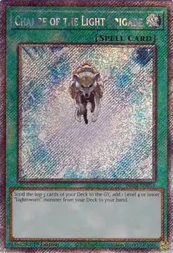 Yu-Gi-Oh! TCG RA02-EN055 Charge of the Light Brigade (Platinum Secret Rare) NM - Image 1