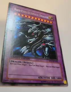 2008 Yu-Gi-Oh! RP01-EN000 Limited Edition Blue-Eyes Ultimate Dragon Secret MP - Image 2