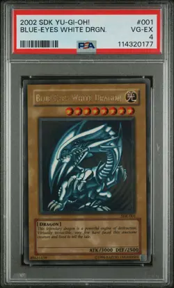 2002 Blue-Eyes White Dragon SDK-001 Starter Deck: Kaiba Unlimited| PSA 4 VG-EX - Image 1
