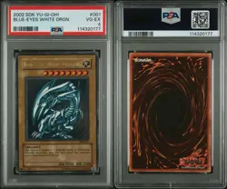 2002 Blue-Eyes White Dragon SDK-001 Starter Deck: Kaiba Unlimited| PSA 4 VG-EX - Image 3