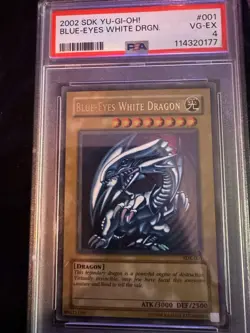 2002 Blue-Eyes White Dragon SDK-001 Starter Deck: Kaiba Unlimited| PSA 4 VG-EX - Image 4