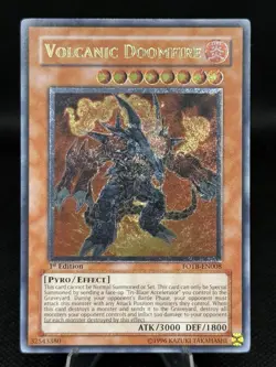 Konami Yu-Gi-Oh! TCG Volcanic Doomfire FOTB-EN008 1st Ed Ultimate ENG - Image 1