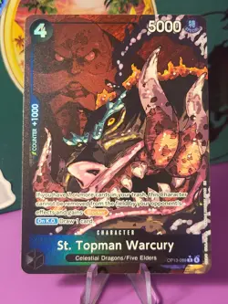St. Topman Warcury (Alternate Art) OP13-089 Carrying On His Will Foil One Piece - Image 1