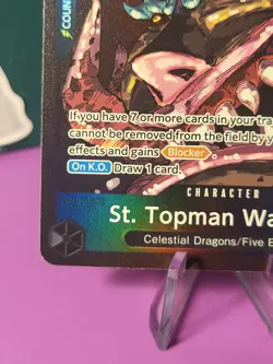 St. Topman Warcury (Alternate Art) OP13-089 Carrying On His Will Foil One Piece - Image 5