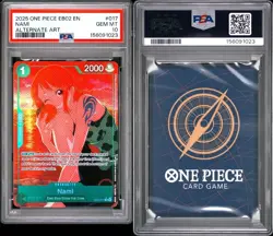 Nami (Alternate Art) EB02-017 Extra Booster: Anime 25th Collection PSA 10 - Image 3