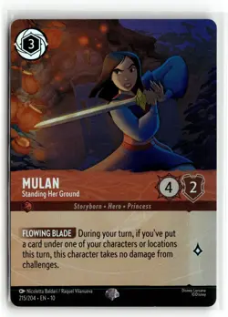 215/204-Mulan - Standing Her Ground (Epic)-Holo Epic NM-Whispers in the Well - Image 1
