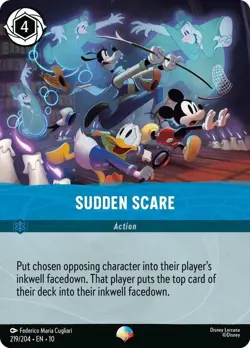 Sudden Scare (Epic) 10 Lorcana NM #219/204 - Image 1