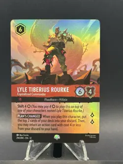 Lyle Tiberius Rourke-Crystallized Commander (Epic) 214/204 Lorcana NM - Image 1