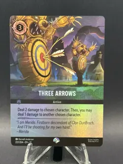Three Arrows 222/204 Epic | Lorcana: Wilds Unknown | LP Foil - Image 1