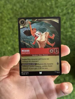 Lorcana COLD FOIL Moana - Island Explorer - Archazia’s Island # 134 - Image 1
