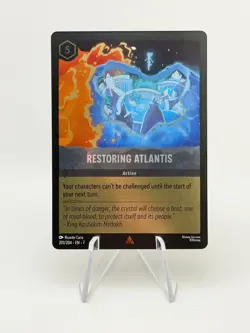 Restoring Atlantis 201/204 Rare Archazia's Island Lorcana Cold Foil Near Mint - Image 1