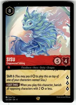 Sisu - Empowered Sibling 125/204 Legendary Ursula's Return Lorcana Near Mint - Image 1