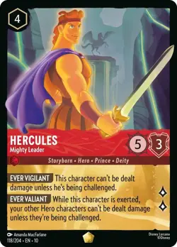Hercules - Mighty Leader Legendary Whispers in the Well 118/204 NM - Image 1