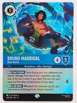 Lorcana - 218/204 Bruno Madrigal - Oasis Oracle - Epic - Image 1