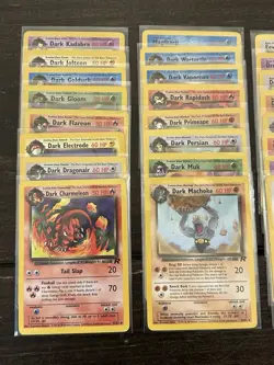 Pokemon Team Rocket COMPLETE SET Uncommon/Common Vintage WOTC 48 Card Lot MP - Image 2