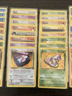 Pokemon Team Rocket COMPLETE SET Uncommon/Common Vintage WOTC 48 Card Lot MP - Image 3