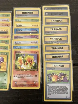 Pokemon Team Rocket COMPLETE SET Uncommon/Common Vintage WOTC 48 Card Lot MP - Image 4