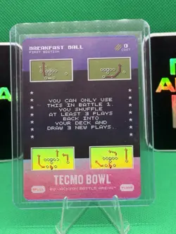 Tecmo Bo Jackson Battle Arena 1st Ed Holo Plays 10-Card Lot Play Ban - Image 3