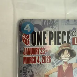 One Piece Monkey.D.Luffy SEALED College Basketball US Voyage P-055 Promo Card !! - Image 2