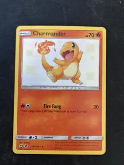 Pokemon Charmander TCG SV6/SV94 Hidden Fates Shiny Vault Holo Rare Card - Image 1