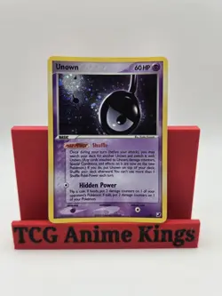 Pokemon TCG 2005 Unown Holo Rare Card 1/28 Unseen Forces - Image 1