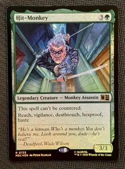 MTG Commander Marvel Super Heroes MSC Hit-Monkey 0723 Foil - Image 1