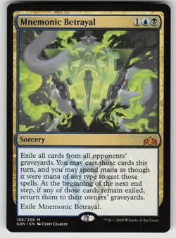Mnemonic Betrayal 189 Mythic Guilds of Ravnica Magic: The Gathering Near Mint - Image 1