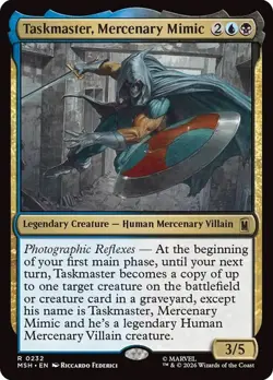 NM Taskmaster, Mercenary Mimic, MTG, Super Heroes, Magic the Gathering, 232 - Image 1