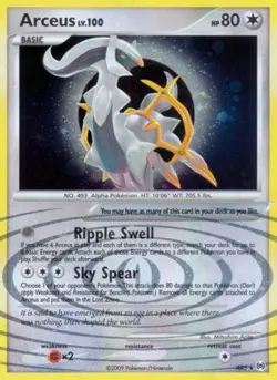 Arceus (AR5) - AR 005 Pokemon - Medium Play - Image 1