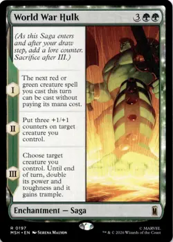 World War Hulk 197 Rare Marvel Super Heroes Magic: The Gathering Near Mint - Image 1