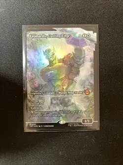 Leonardo, Cutting Edge (Showcase) [Teenage Mutant Ninja Turtles] Foil Near Mint - Image 2