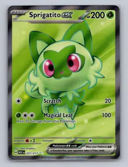 SPRIGATITO EX 251/217 ULTRA RARE ASCENDED HEROES POKEMON Holo NM - Image 1