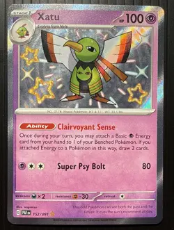 Pokemon TCG Xatu 152/091 Paldean Fates Scarlet & Violet Baby Shiny NearMint/Mint - Image 1