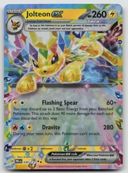 Jolteon ex 030/131 Holo Prismatic Evolutions Pokemon Holo 5ban Graphics NM - Image 1