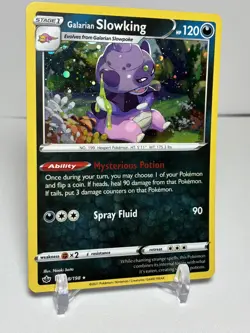 Galarian Slowking (Cosmos Holo) 098/198 Holo Pokemon LP - Image 5