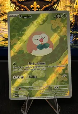 Rowlet Illutration Rare 090/088 Me03: Perfect Order Holo POKEMON NEAR MINT - Image 1